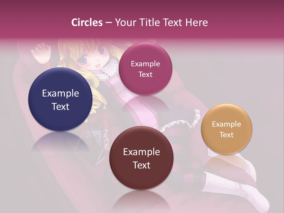 A Girl Sitting In A Chair With A Remote Control In Her Hand PowerPoint Template