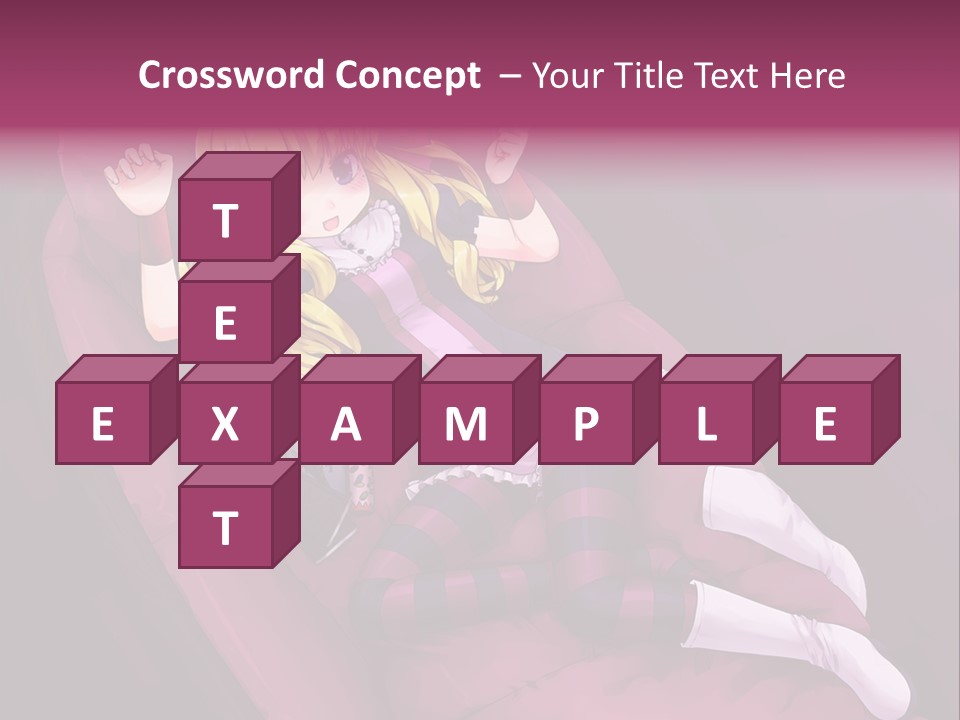 A Girl Sitting In A Chair With A Remote Control In Her Hand PowerPoint Template