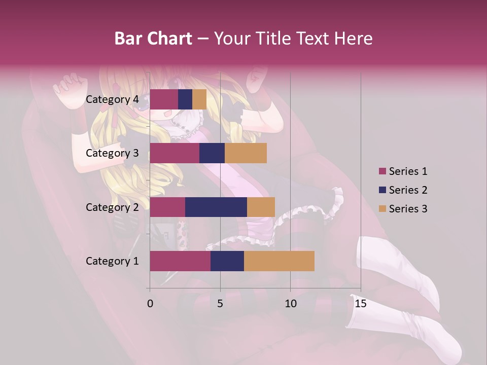 A Girl Sitting In A Chair With A Remote Control In Her Hand PowerPoint Template