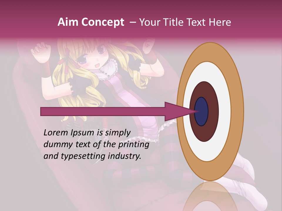 A Girl Sitting In A Chair With A Remote Control In Her Hand PowerPoint Template