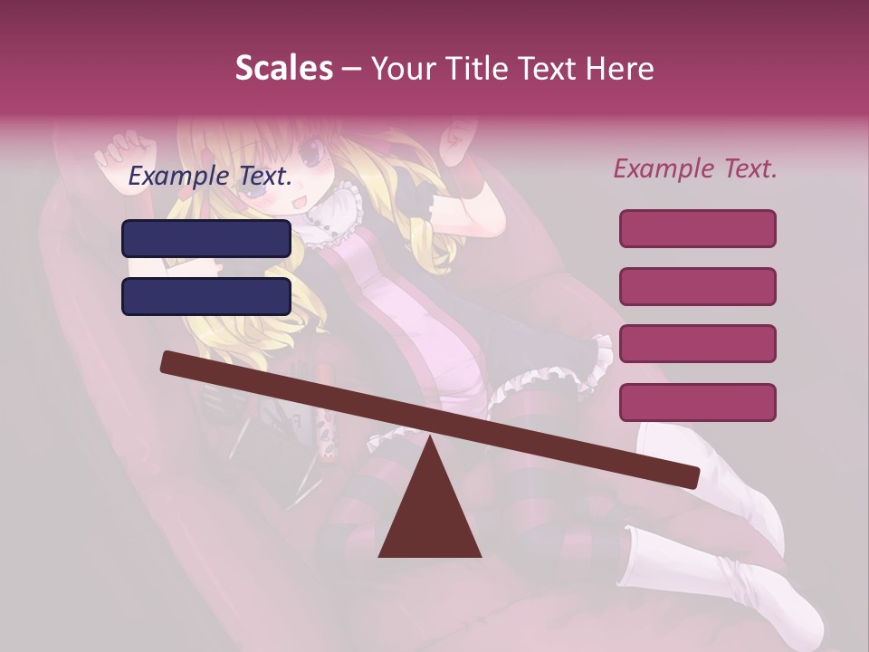 A Girl Sitting In A Chair With A Remote Control In Her Hand PowerPoint Template