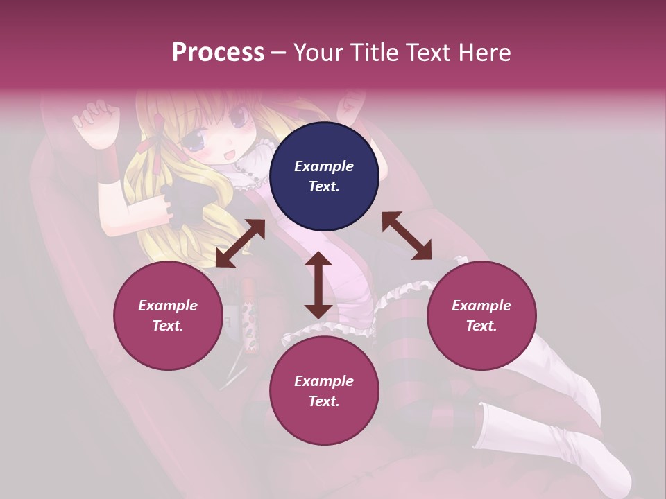 A Girl Sitting In A Chair With A Remote Control In Her Hand PowerPoint Template