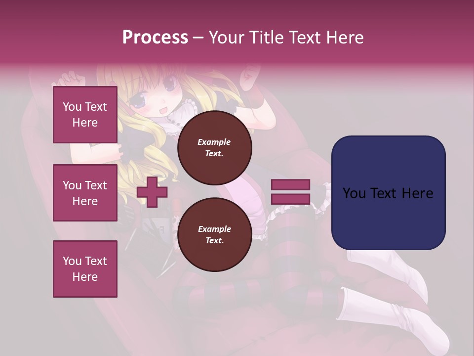 A Girl Sitting In A Chair With A Remote Control In Her Hand PowerPoint Template