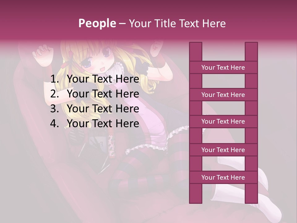 A Girl Sitting In A Chair With A Remote Control In Her Hand PowerPoint Template