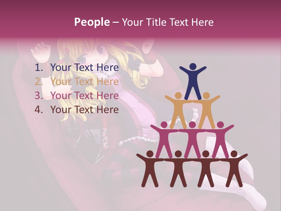 A Girl Sitting In A Chair With A Remote Control In Her Hand PowerPoint Template