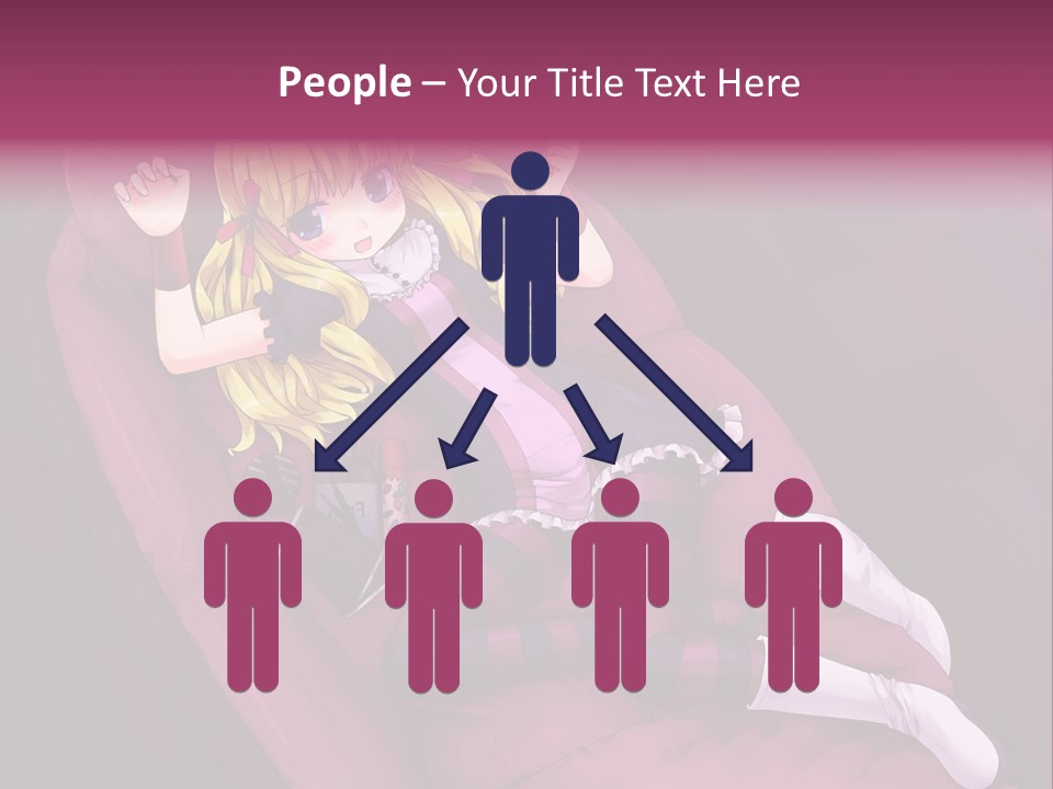 A Girl Sitting In A Chair With A Remote Control In Her Hand PowerPoint Template