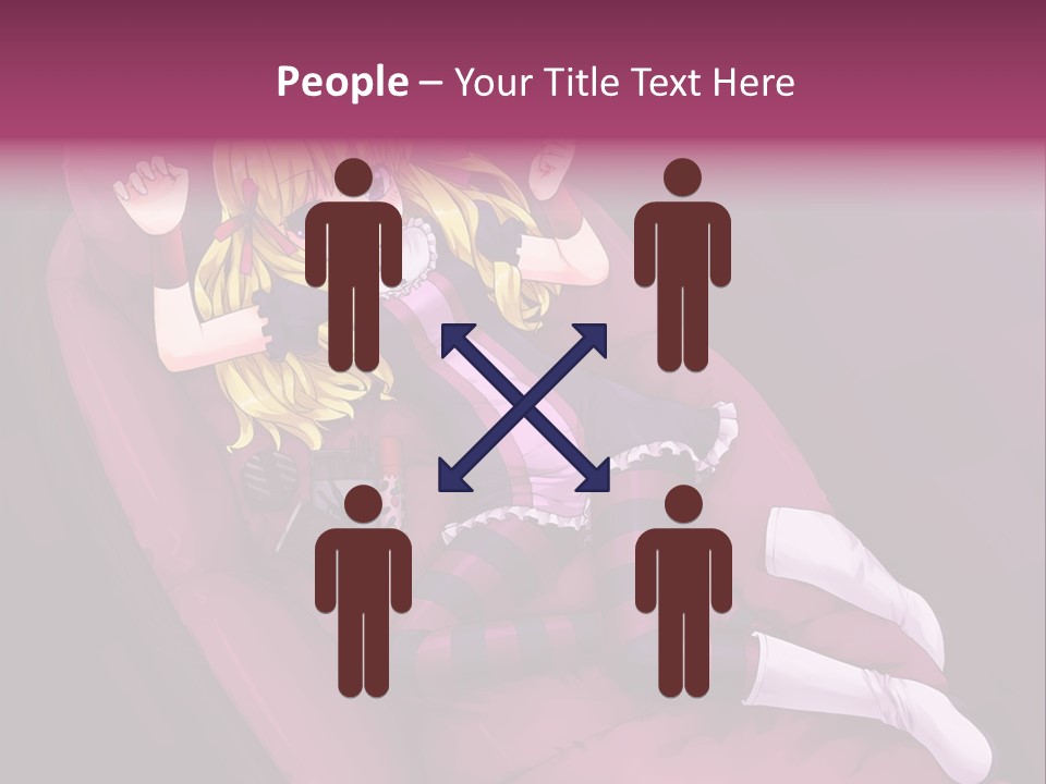 A Girl Sitting In A Chair With A Remote Control In Her Hand PowerPoint Template