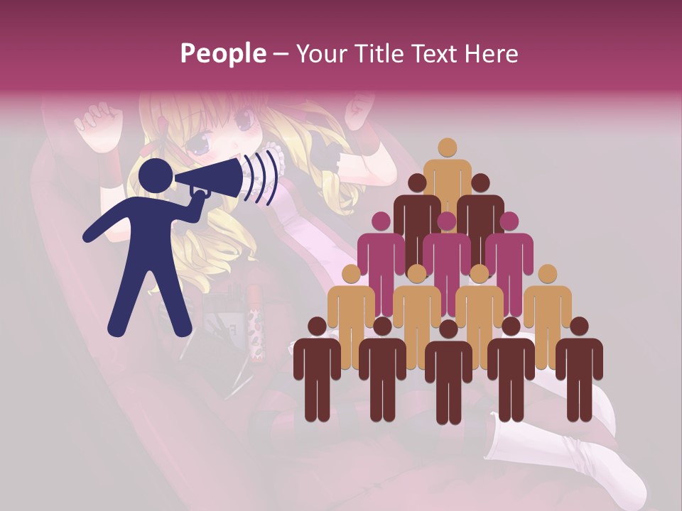 A Girl Sitting In A Chair With A Remote Control In Her Hand PowerPoint Template