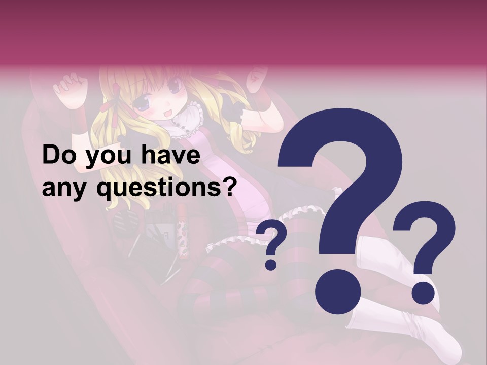 A Girl Sitting In A Chair With A Remote Control In Her Hand PowerPoint Template