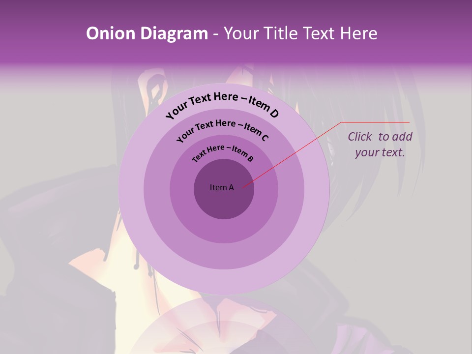 A Anime Character With Purple Hair And Glasses PowerPoint Template