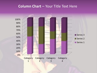 A Anime Character With Purple Hair And Glasses PowerPoint Template