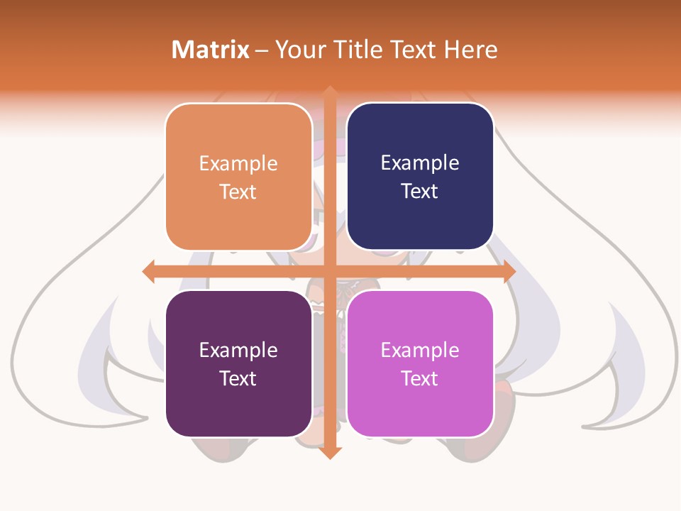 A Cartoon Girl With A Purple Hat And Sunglasses PowerPoint Template