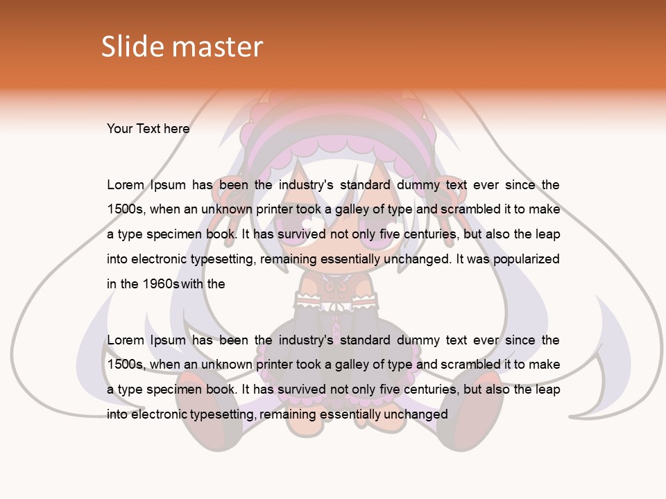 A Cartoon Girl With A Purple Hat And Sunglasses PowerPoint Template