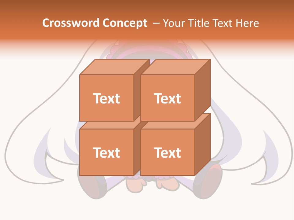 A Cartoon Girl With A Purple Hat And Sunglasses PowerPoint Template