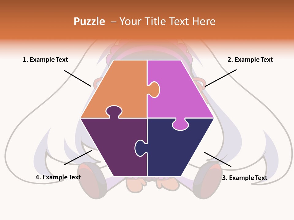 A Cartoon Girl With A Purple Hat And Sunglasses PowerPoint Template