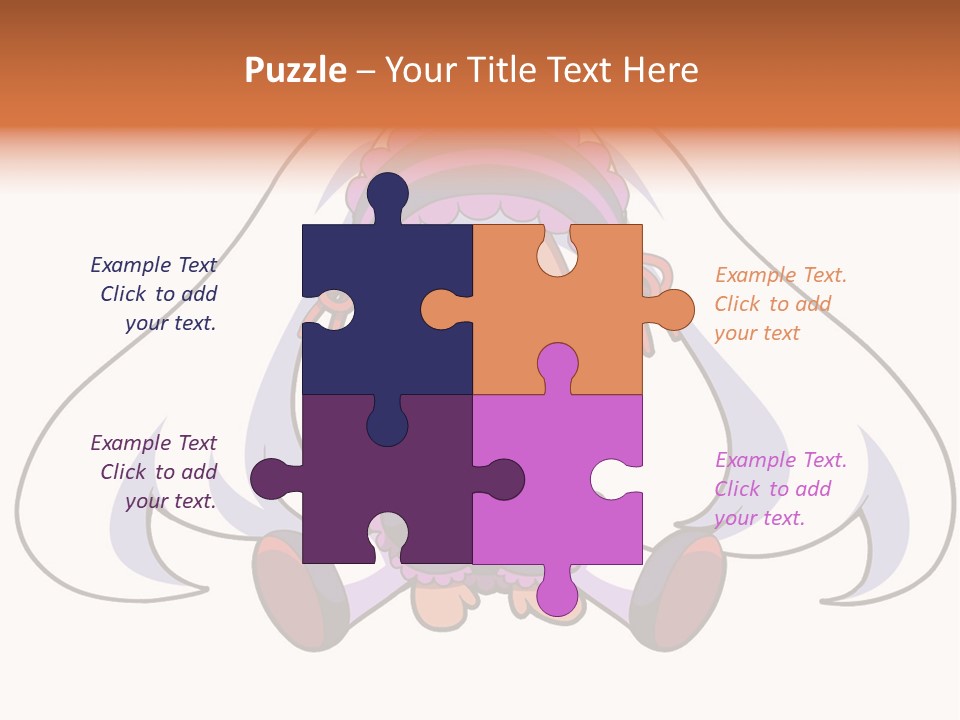 A Cartoon Girl With A Purple Hat And Sunglasses PowerPoint Template