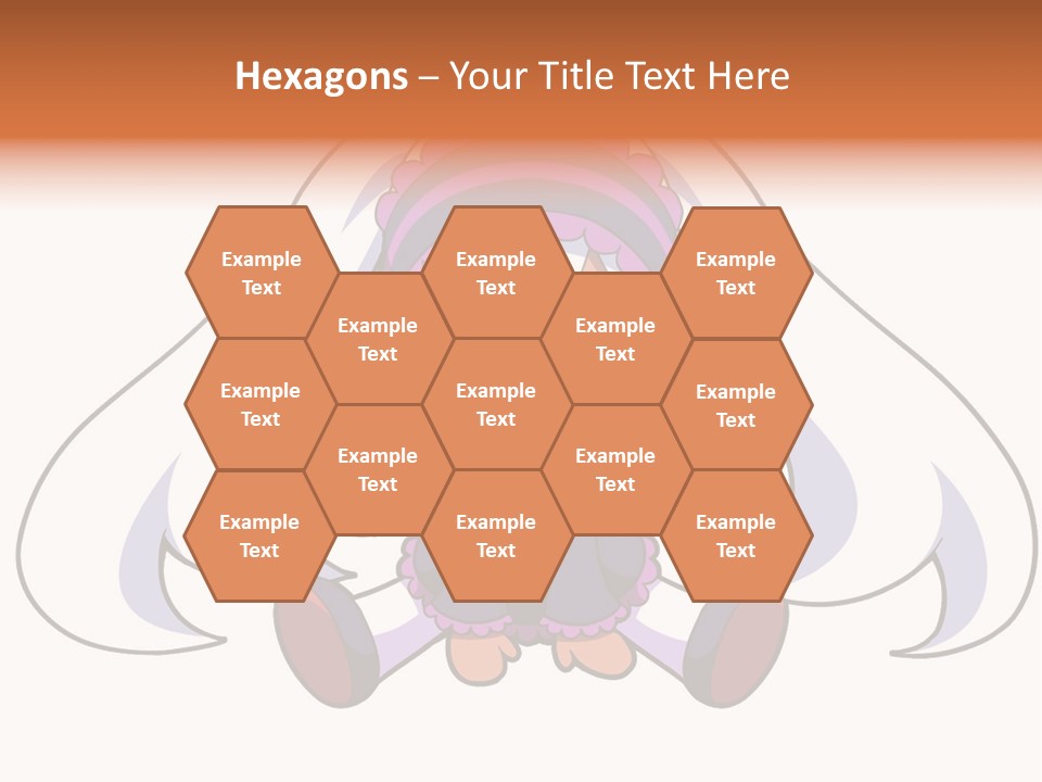 A Cartoon Girl With A Purple Hat And Sunglasses PowerPoint Template