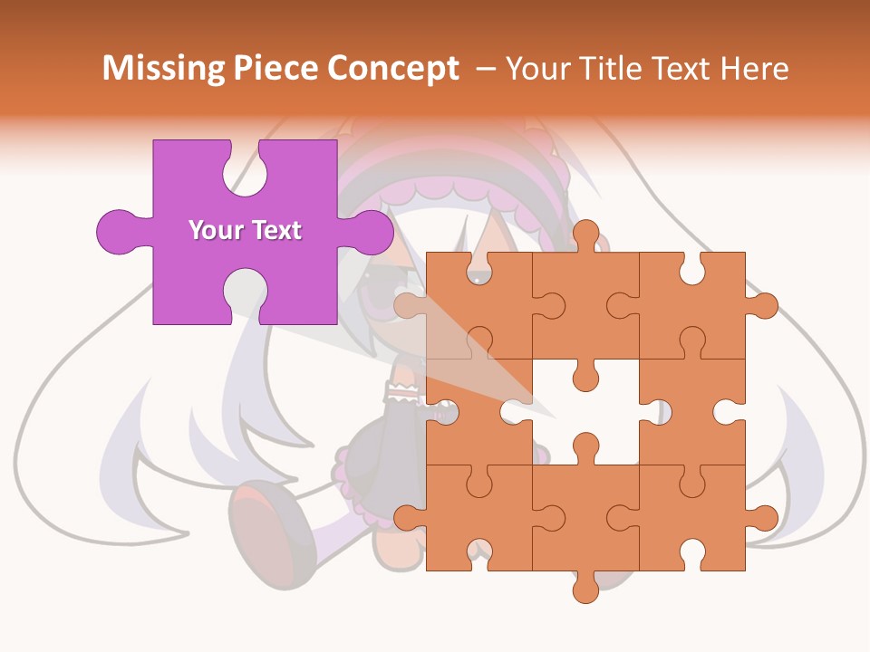 A Cartoon Girl With A Purple Hat And Sunglasses PowerPoint Template