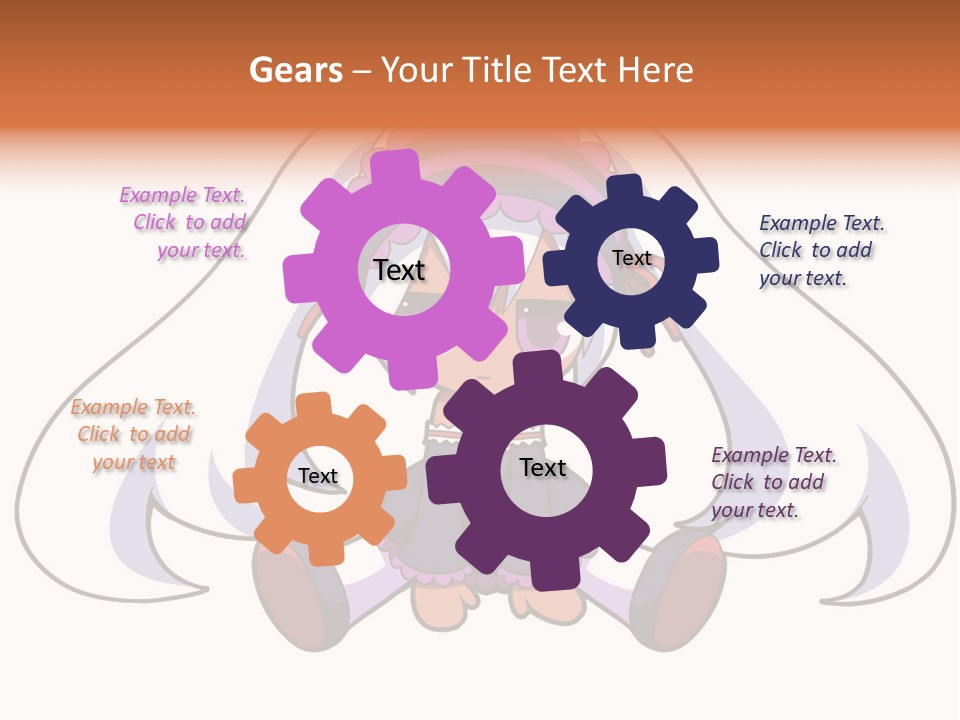 A Cartoon Girl With A Purple Hat And Sunglasses PowerPoint Template