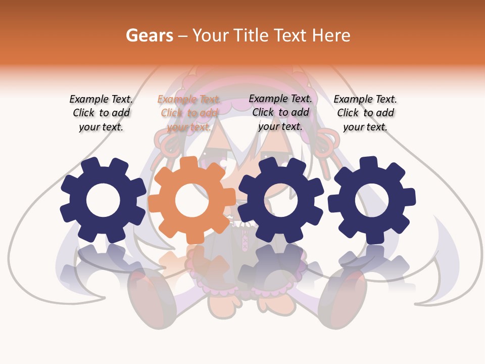 A Cartoon Girl With A Purple Hat And Sunglasses PowerPoint Template