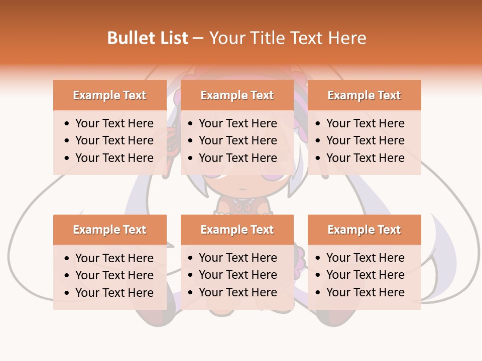 A Cartoon Girl With A Purple Hat And Sunglasses PowerPoint Template