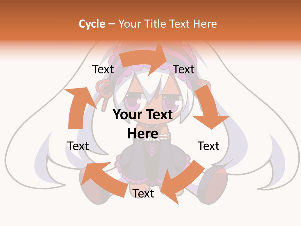 A Cartoon Girl With A Purple Hat And Sunglasses PowerPoint Template