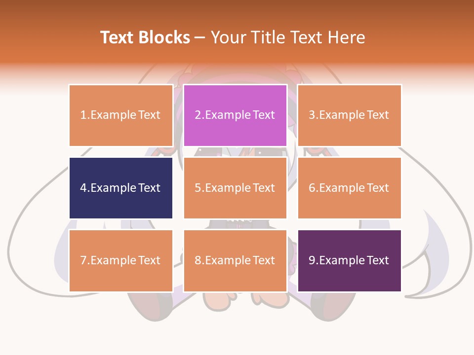 A Cartoon Girl With A Purple Hat And Sunglasses PowerPoint Template