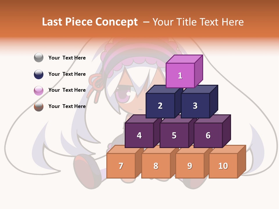 A Cartoon Girl With A Purple Hat And Sunglasses PowerPoint Template