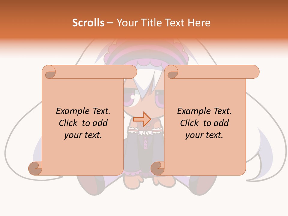 A Cartoon Girl With A Purple Hat And Sunglasses PowerPoint Template