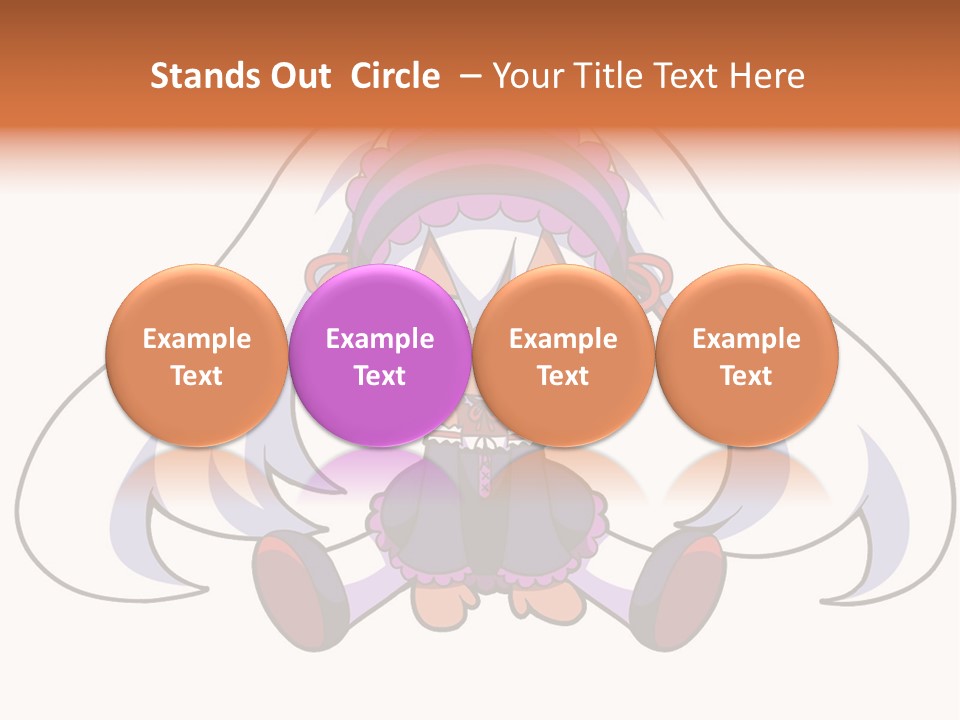 A Cartoon Girl With A Purple Hat And Sunglasses PowerPoint Template