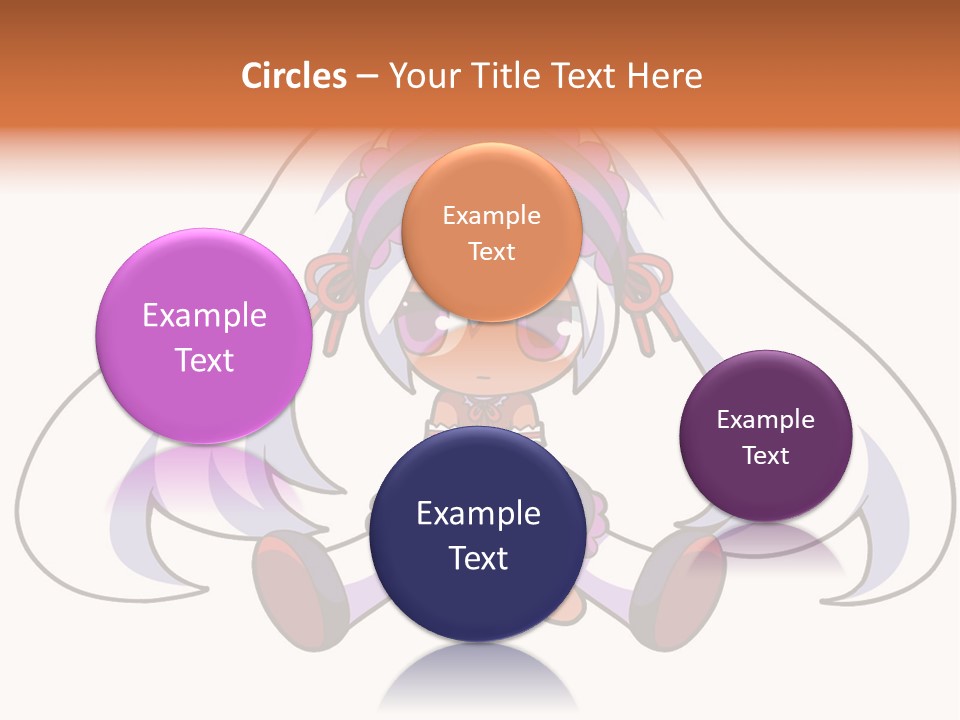 A Cartoon Girl With A Purple Hat And Sunglasses PowerPoint Template