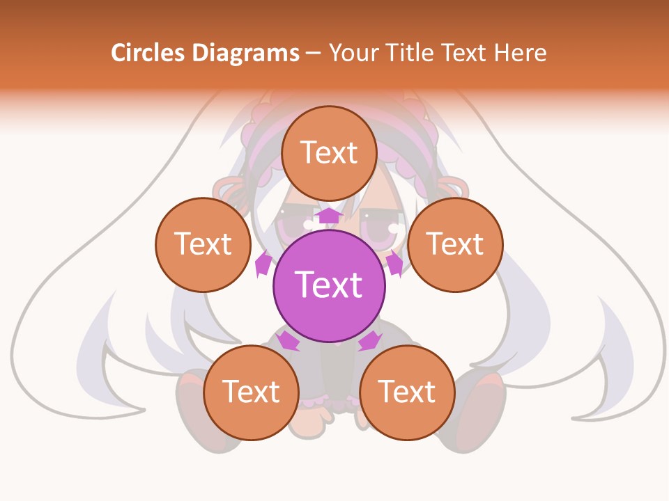 A Cartoon Girl With A Purple Hat And Sunglasses PowerPoint Template