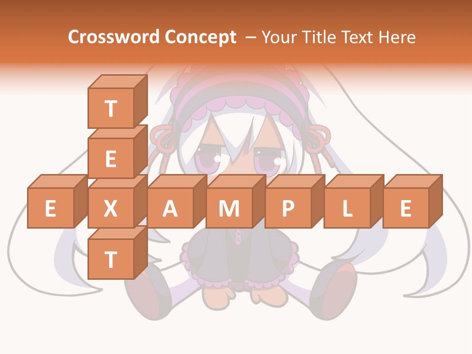 A Cartoon Girl With A Purple Hat And Sunglasses PowerPoint Template