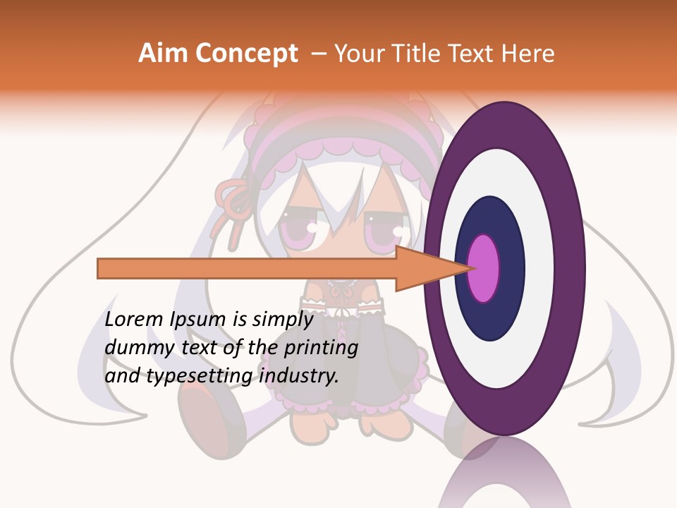 A Cartoon Girl With A Purple Hat And Sunglasses PowerPoint Template