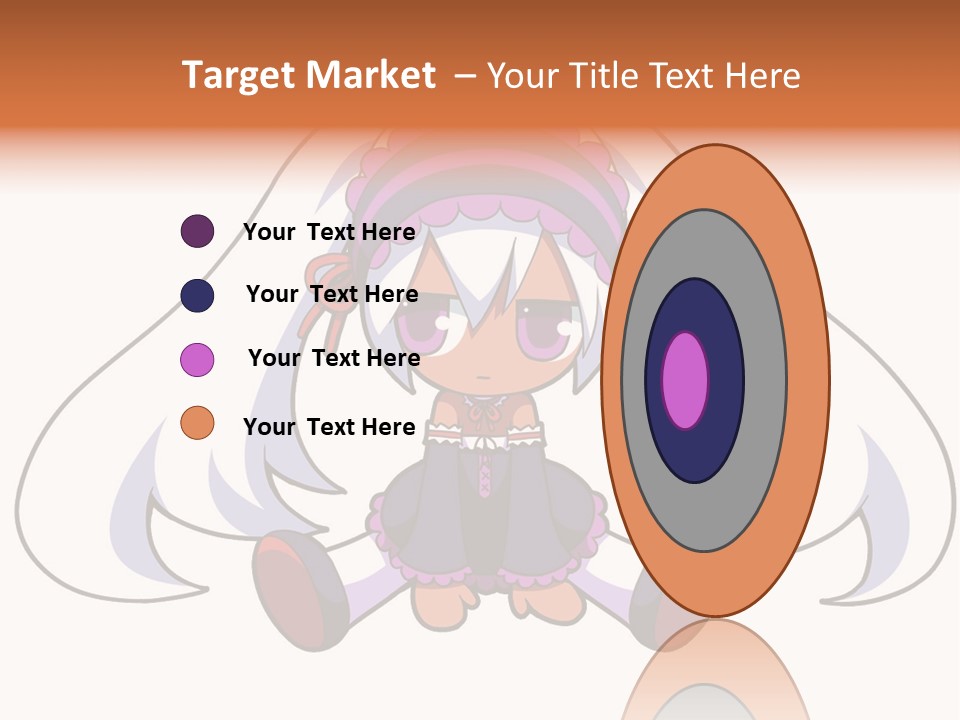 A Cartoon Girl With A Purple Hat And Sunglasses PowerPoint Template
