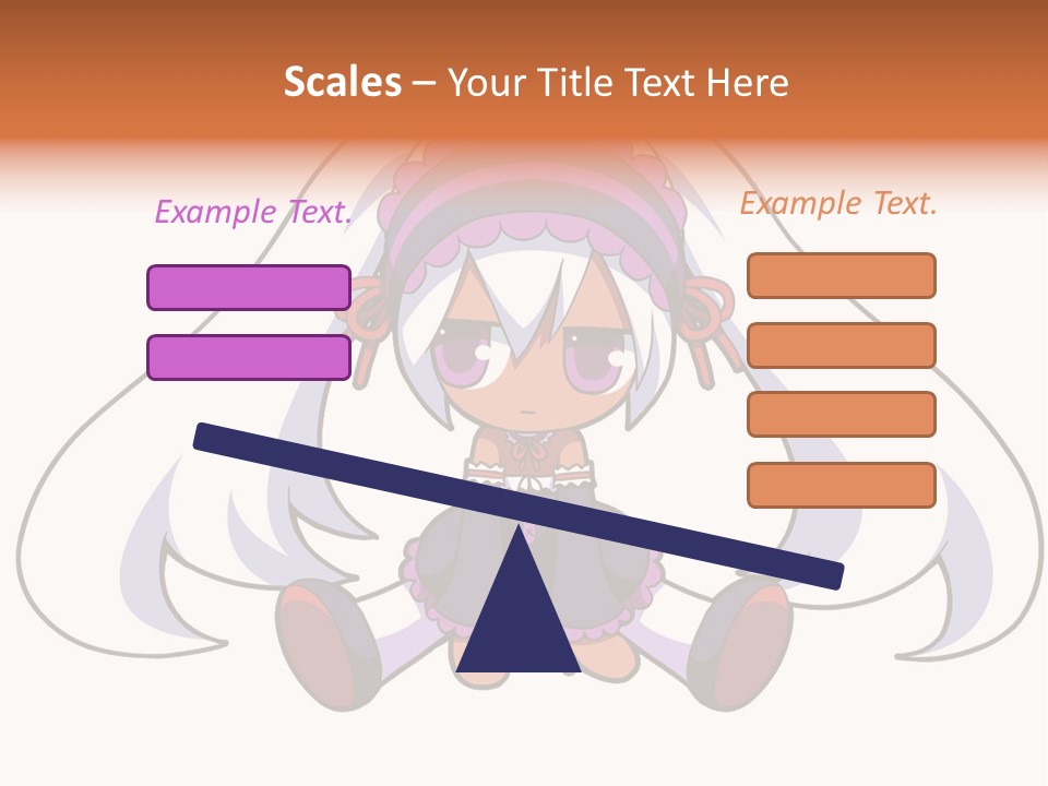 A Cartoon Girl With A Purple Hat And Sunglasses PowerPoint Template