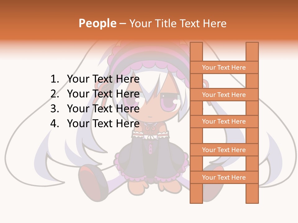 A Cartoon Girl With A Purple Hat And Sunglasses PowerPoint Template