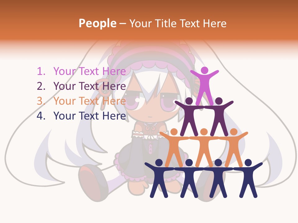 A Cartoon Girl With A Purple Hat And Sunglasses PowerPoint Template