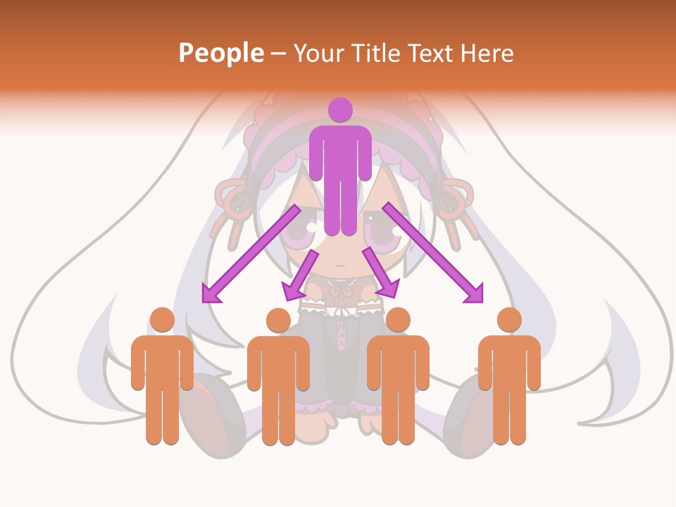 A Cartoon Girl With A Purple Hat And Sunglasses PowerPoint Template