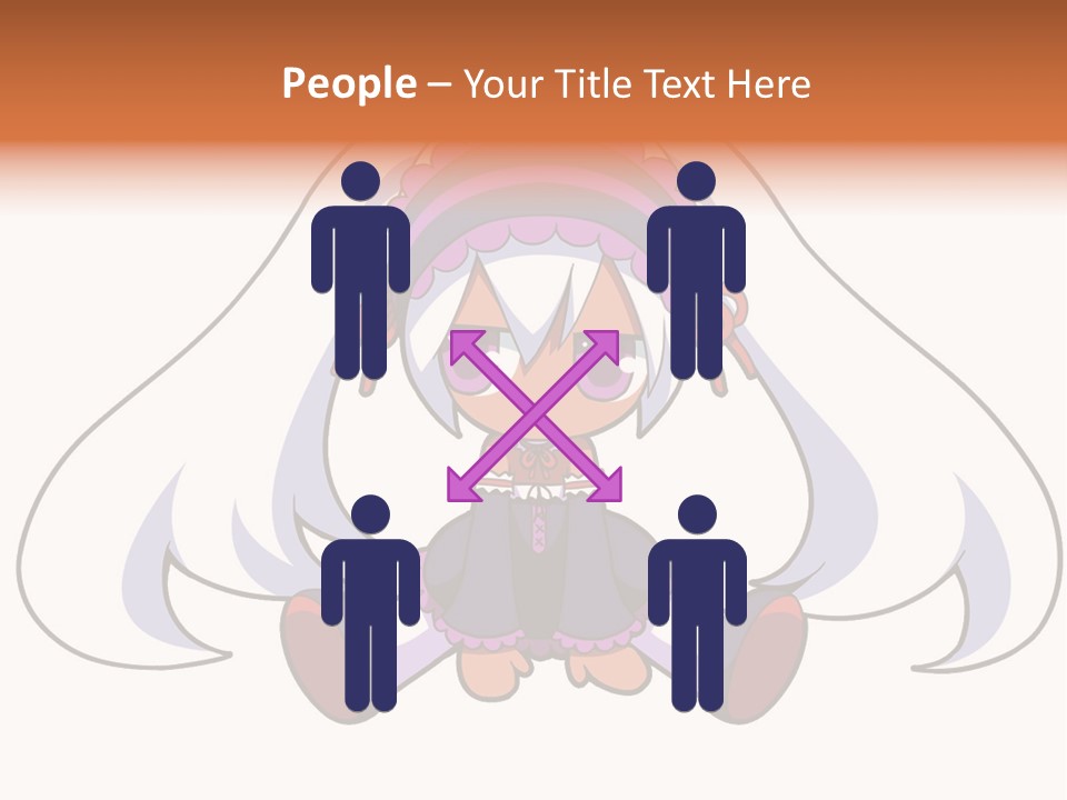 A Cartoon Girl With A Purple Hat And Sunglasses PowerPoint Template