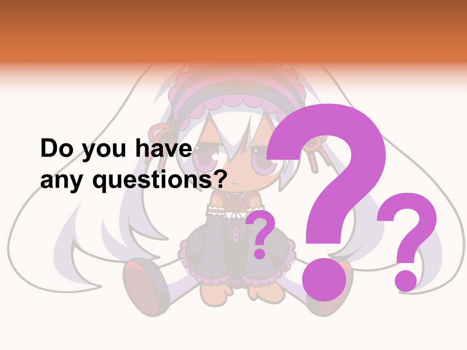 A Cartoon Girl With A Purple Hat And Sunglasses PowerPoint Template