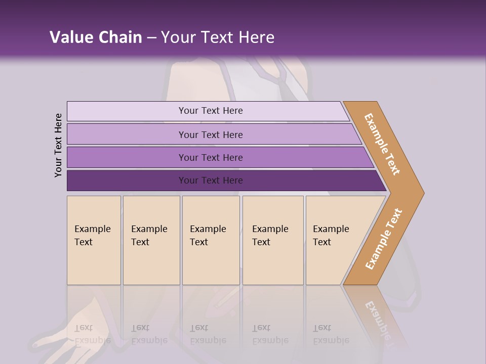 A Woman In A Short Skirt And Boots Is Standing In Front Of A Purple Background PowerPoint Template