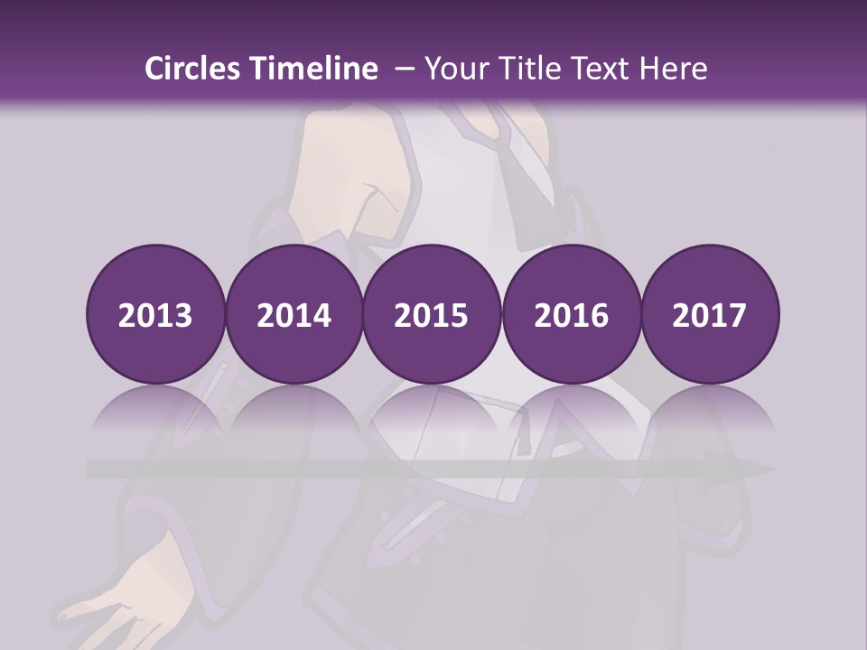 A Woman In A Short Skirt And Boots Is Standing In Front Of A Purple Background PowerPoint Template