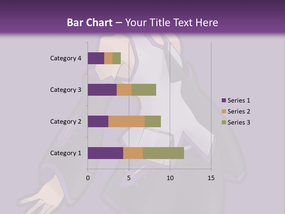 A Woman In A Short Skirt And Boots Is Standing In Front Of A Purple Background PowerPoint Template