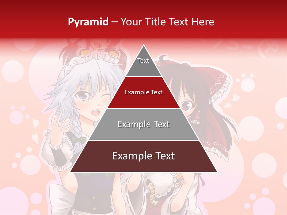 A Group Of Anime Girls Standing Next To Each Other PowerPoint Template