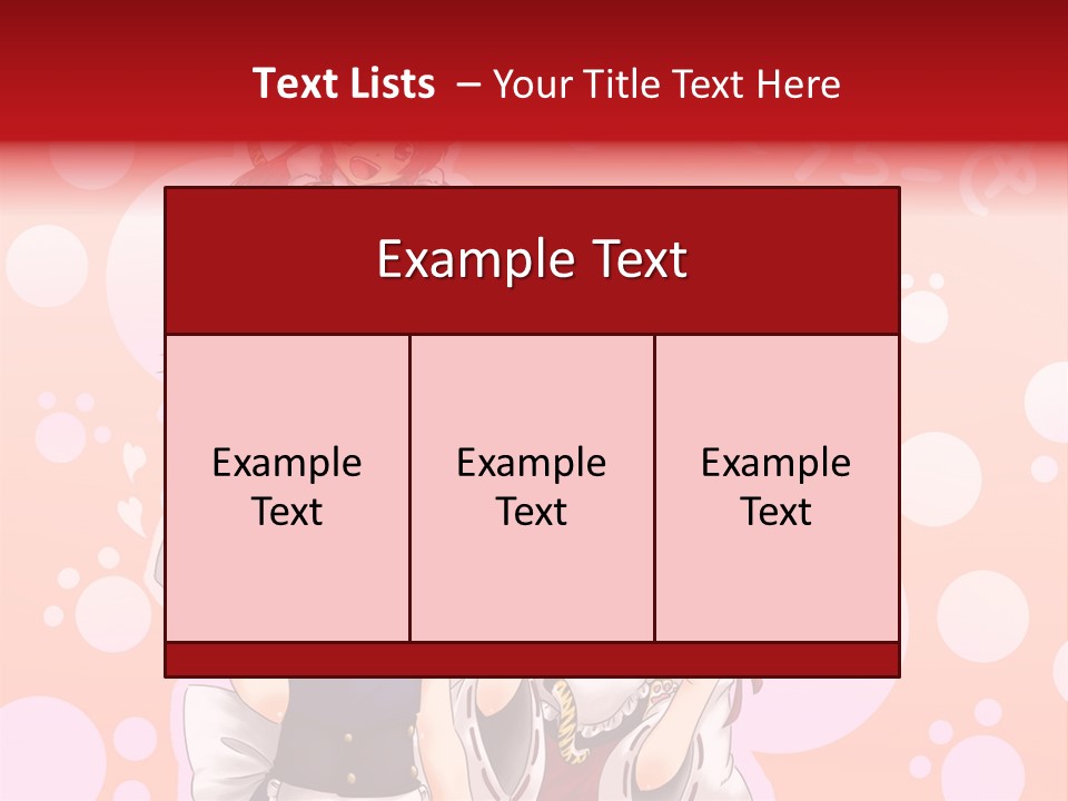 A Group Of Anime Girls Standing Next To Each Other PowerPoint Template