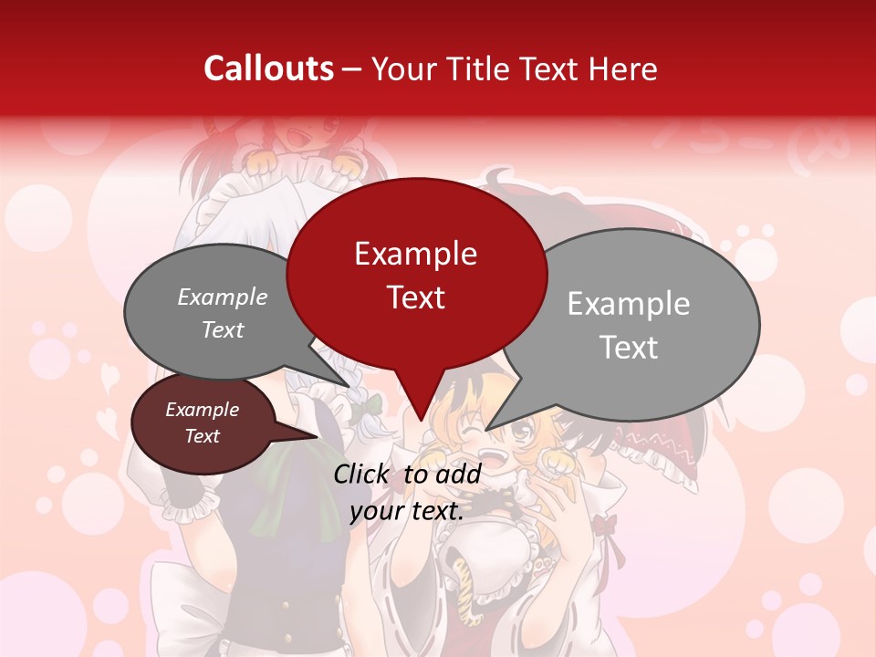 A Group Of Anime Girls Standing Next To Each Other PowerPoint Template