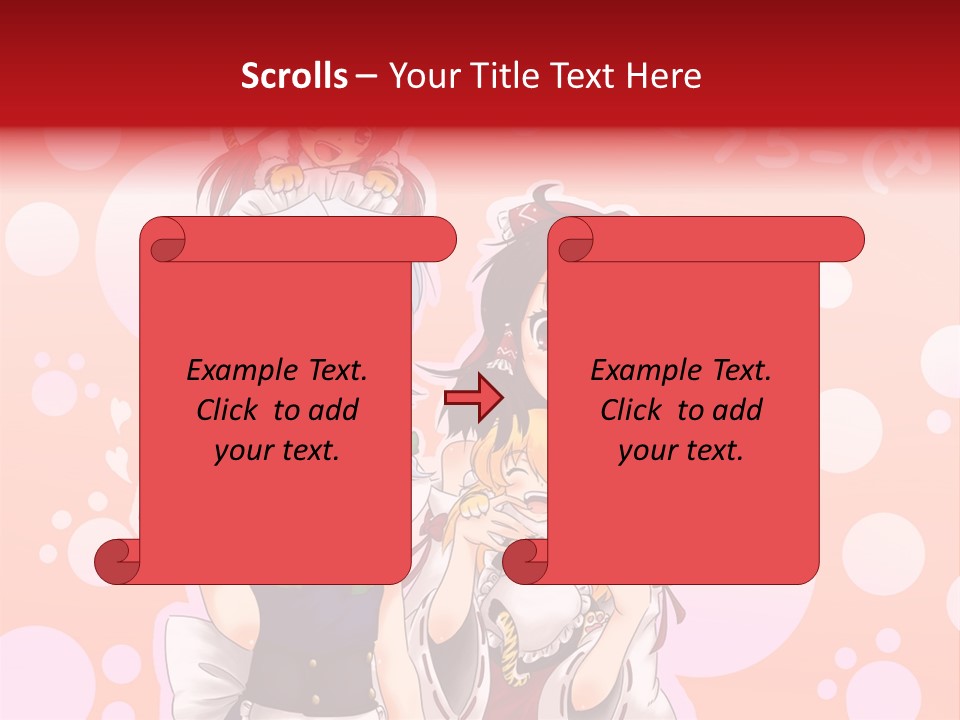 A Group Of Anime Girls Standing Next To Each Other PowerPoint Template
