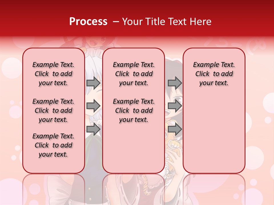 A Group Of Anime Girls Standing Next To Each Other PowerPoint Template