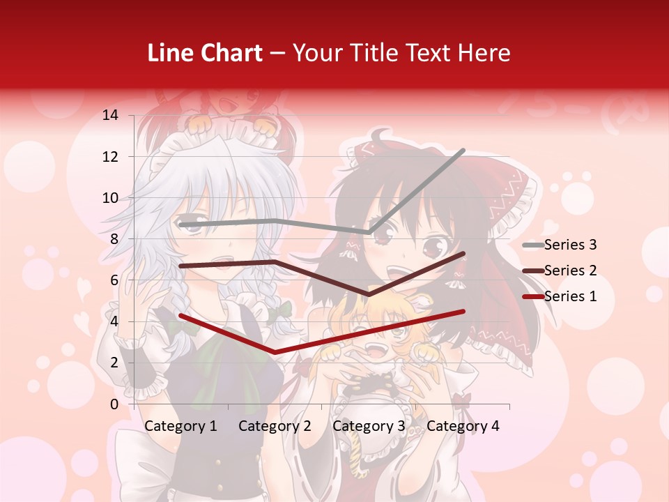 A Group Of Anime Girls Standing Next To Each Other PowerPoint Template